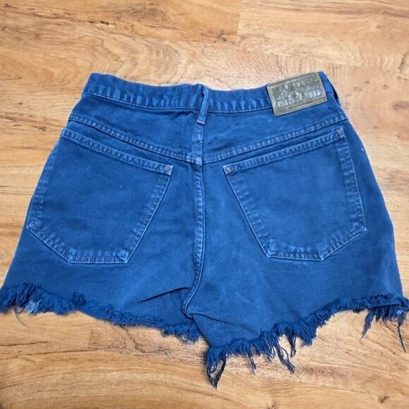 Vintage Marithe Francois Girbaud Denim Shorts Frayed Hem Blue 90s Womens 29 - Picture 4 of 10